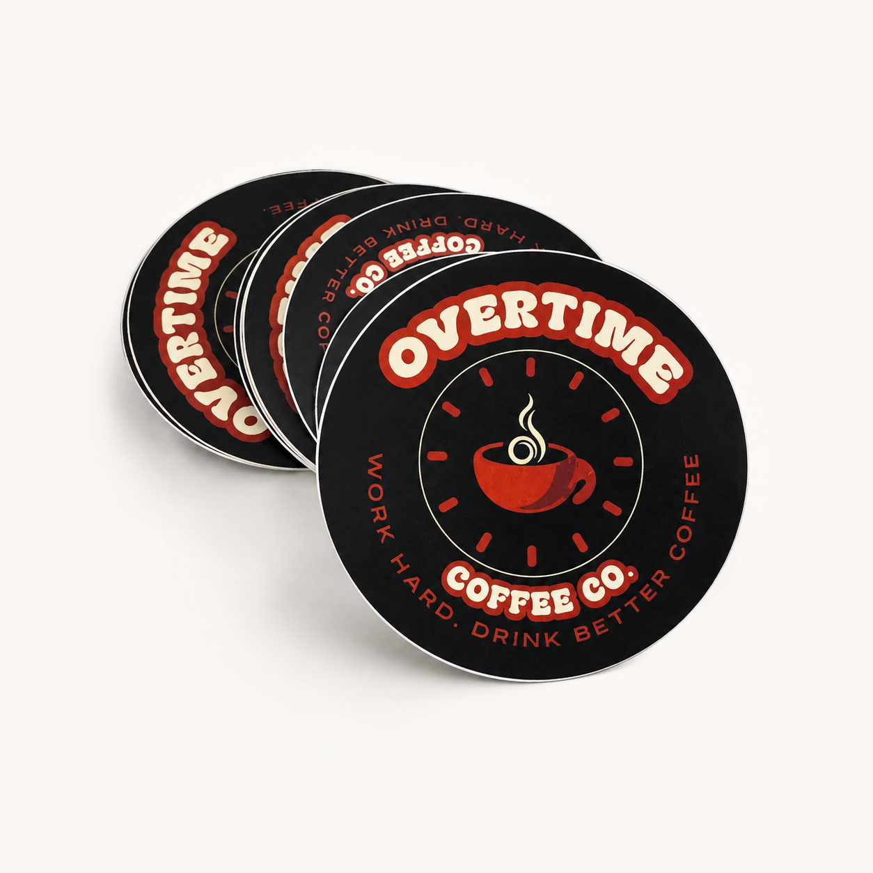 Overtime Coffee Co. Vinyl Decals