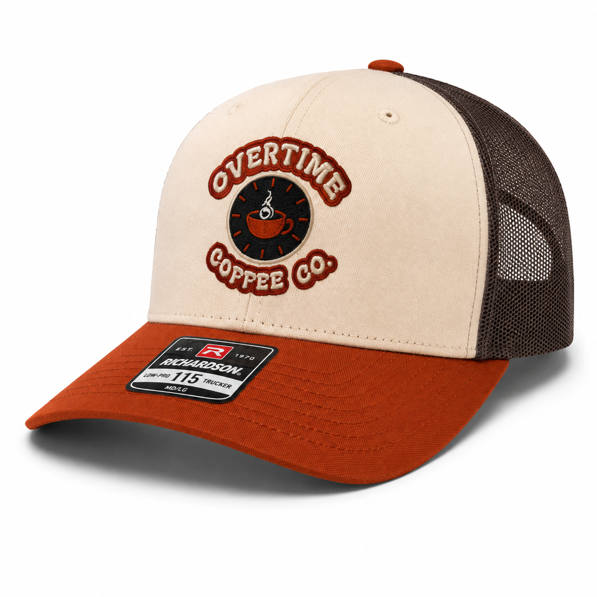 Overtime Coffee Richardson-115 Low Profile Trucker Hat