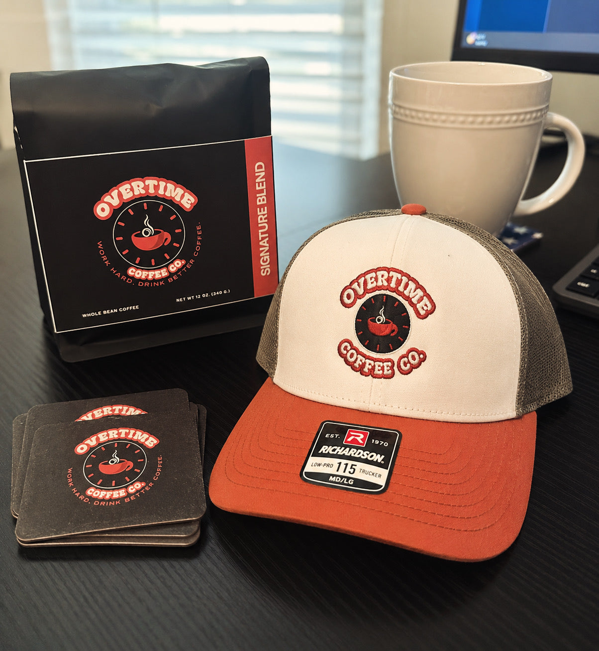 Overtime Coffee Richardson-115 Low Profile Trucker Hat